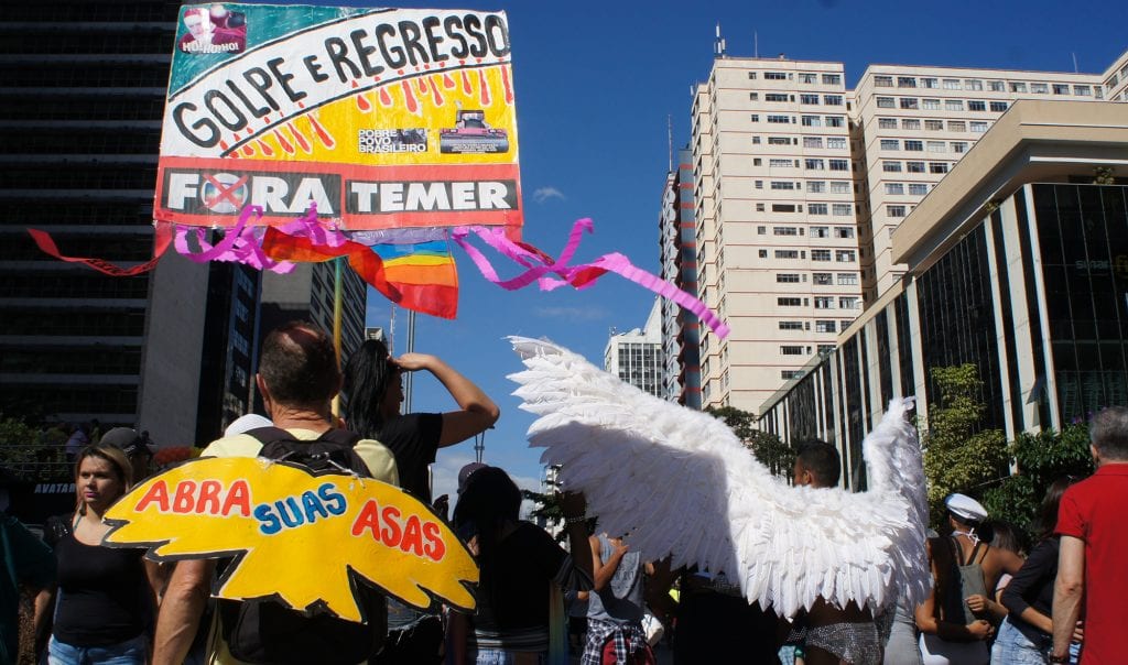 Abra suas asas. 21ª Parada do Orgulho LGBT. Av Paulsta. São Paulo. Elle Fortes.
